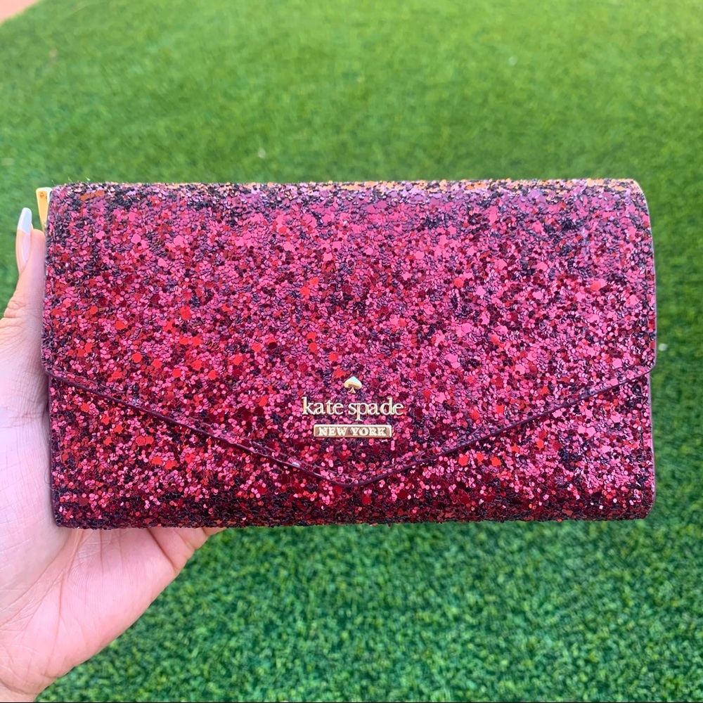 Kate Spade New York Laurel Way Glitter Wristlet